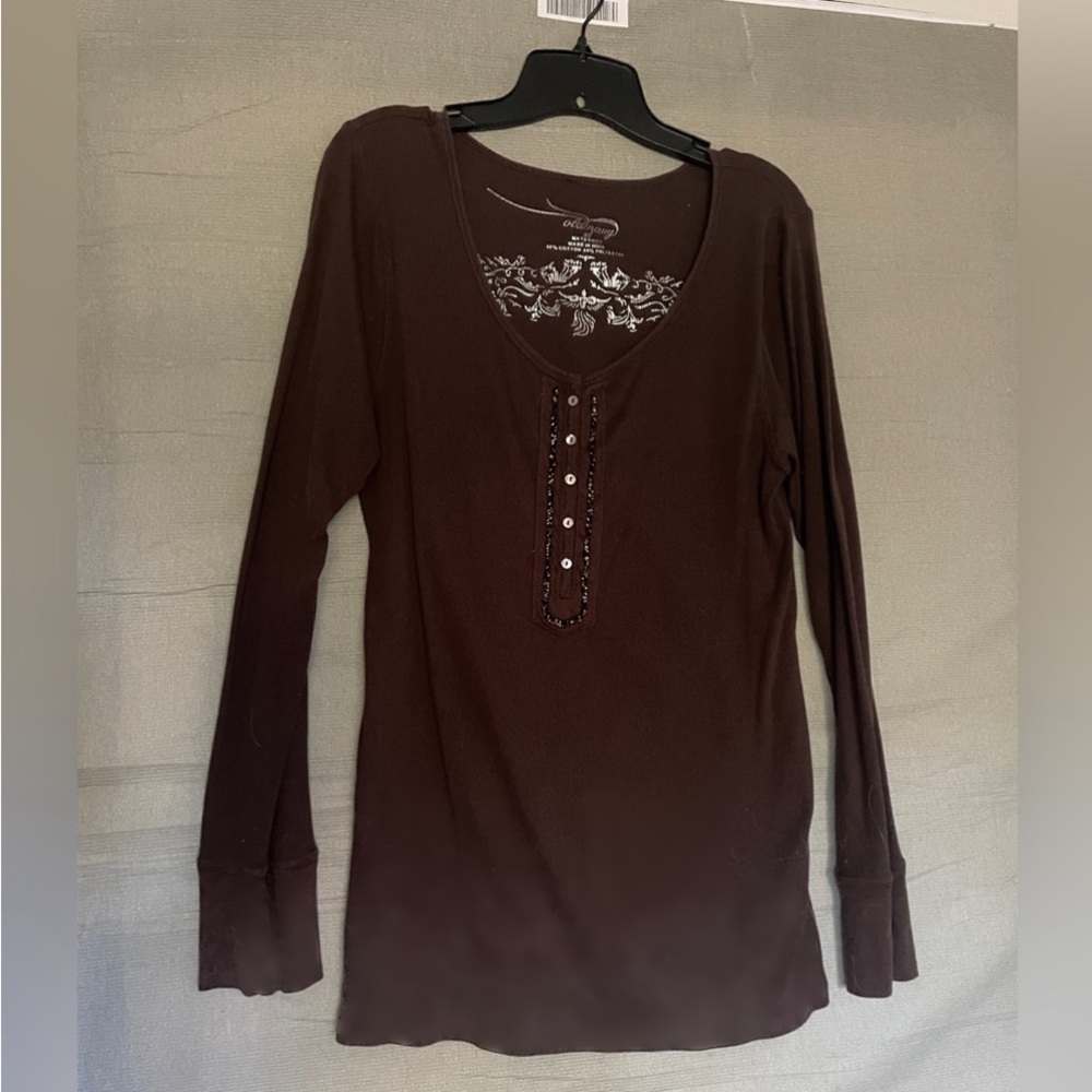 Old Navy Brown Long Sleeve Shirt